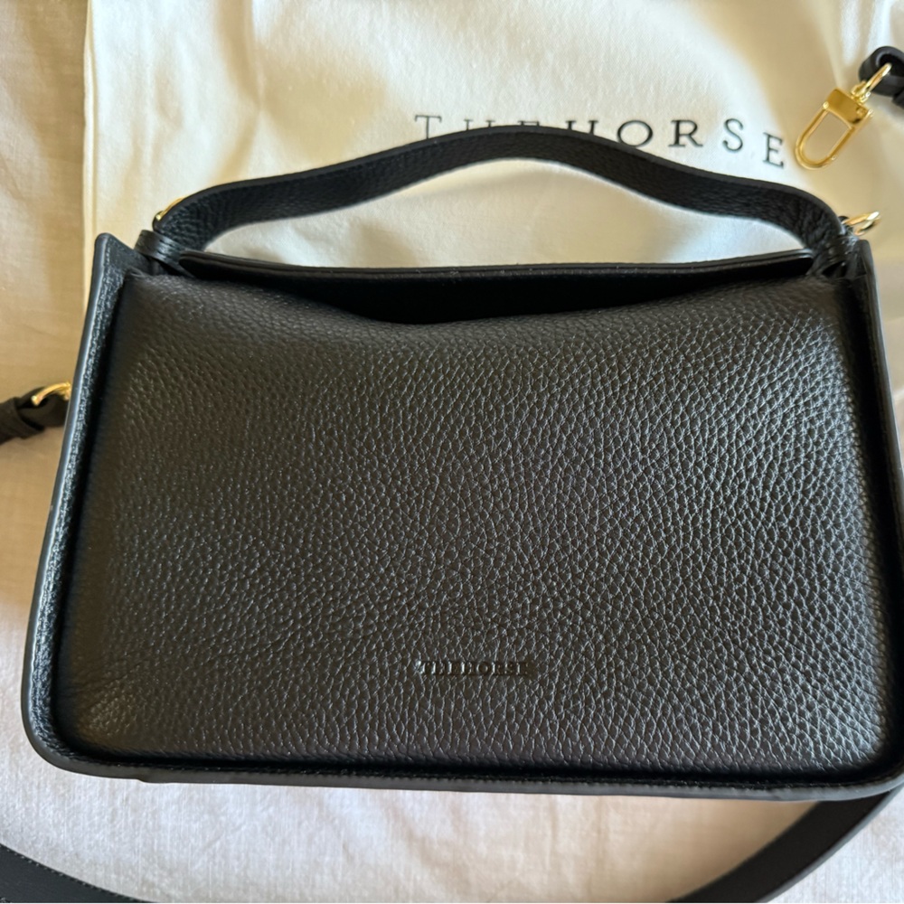 The Horse Black Clementine Shoulder Bag with Gold Hardware - Picture 3 of 5